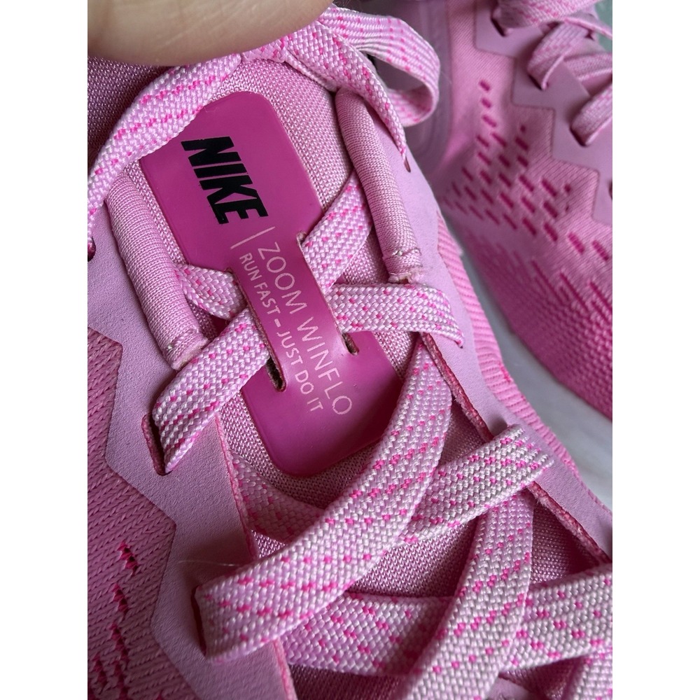 Nike Zoom Winflo 6 Women's 10 Psychic Pink Black Running Shoes BQ3192-600 - Picture 8 of 12